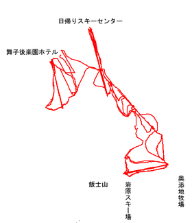 トラックログ(2006/02/18 舞子後楽園スキー場)