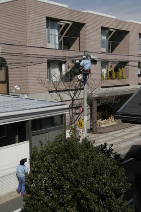 Bフレッツ工事の中の人